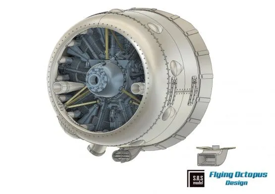 Westland Lysander Mk.I/III engine & cowling set 1:48 Westland Lysander Mk.I/III engine & cowling set 1:48