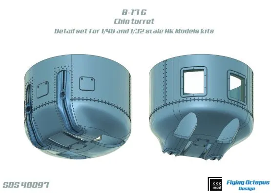 B-17G chin turret 1:48