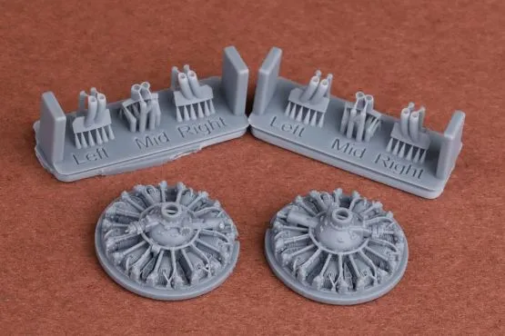 S-2F Tracker Engine & Exhaust 1:72