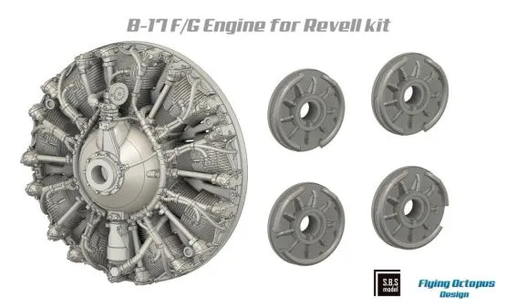 B-17F/G engine set for Revell 1:72