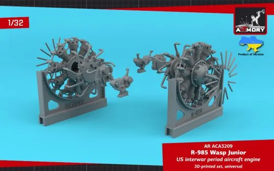 R-985 Wasp Junior aircraft engine 1:32