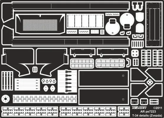 T-34 exterior detailing set 1:72