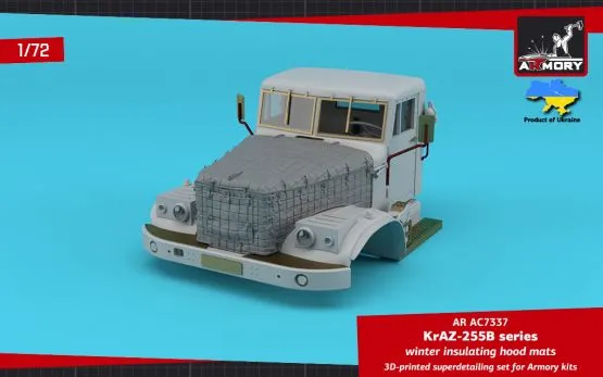 KrAZ-255B winter insulating hood mats 1:72
