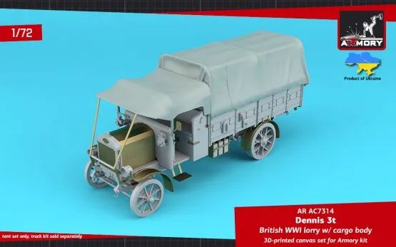 Dennis 3t British WWI Lorry - canvas tents 1:72