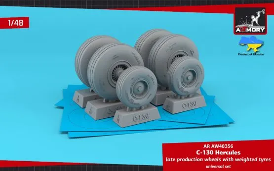C-130 Hercules wheels, late type 1:48