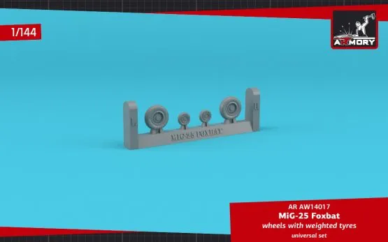 MiG-25 Foxbat wheels w/ weighted tires 1:144