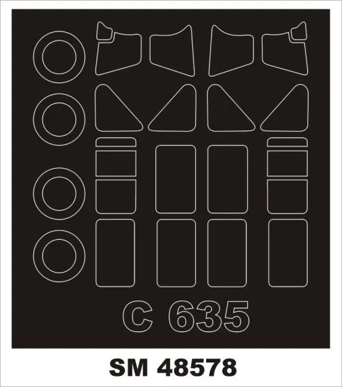 Caudron C.635 Simoun mask for Dora Wings 1:48