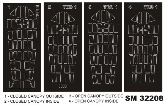 TBD-1 mask for Trumpeter 1:32