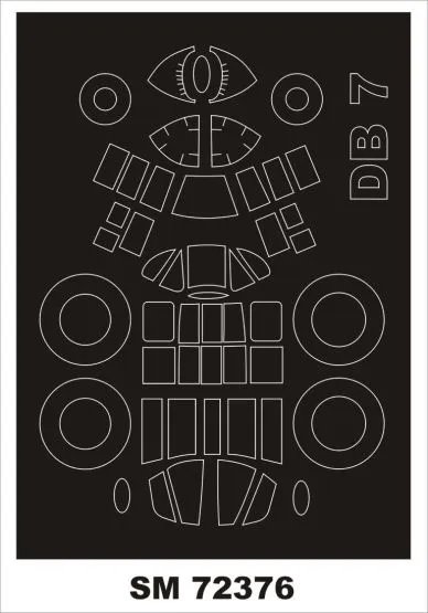 DB-7 mask for Azur 1:72