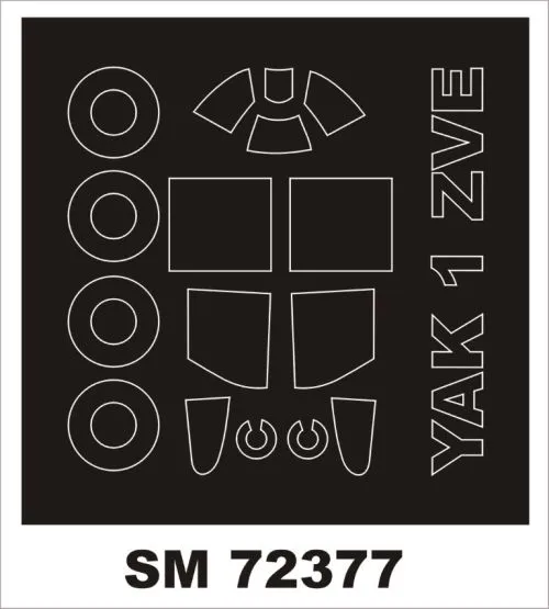 Yak-1 mask for Zvezda 1:72