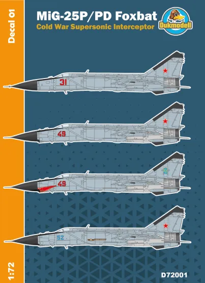 MiG-25P/PD Foxbat "Cold War Interceptor" part.1 1:72