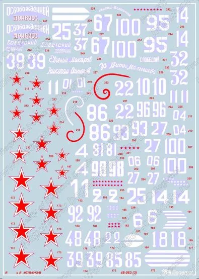 Yak-9T family decal 1:48