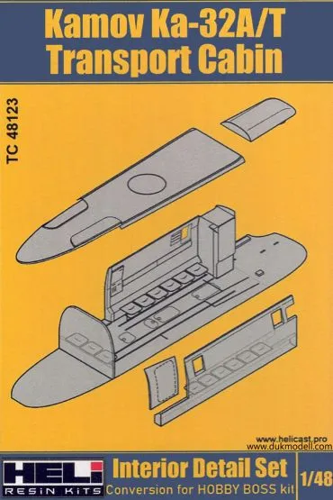 Kamov Ка-32А/Т Transport Cabin Set 1:48