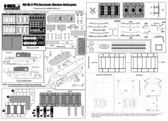 Mil Mi-8 PPA Conversion set 1:72
