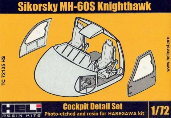 Sikorsky MH-60S Black Hawk Cockpit set 1:72