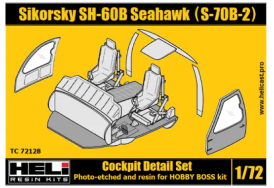 Sikorsky SH-60B (S-70B-2) Seahawk Cockpit set 1:72