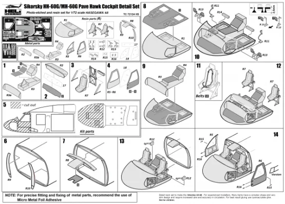 Sikorsky HH-60G/ MH-60G Pave Hawk Cockpit 1:72