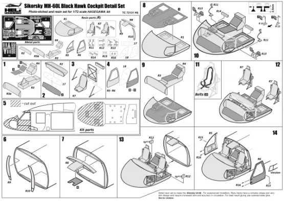 Sikorsky MH-60L Black Hawk Cockpit 1:72
