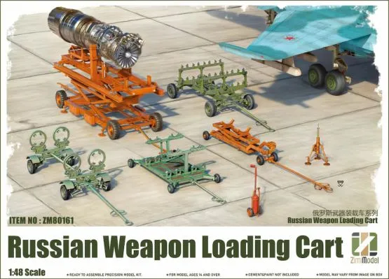 Russian Weapon loading cart 1:48
