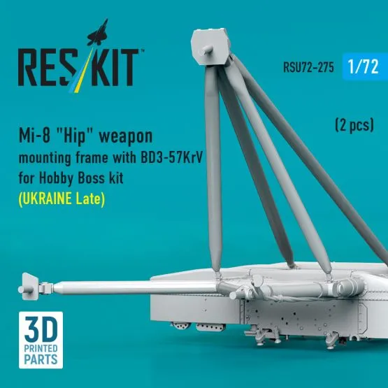 Mi-8 weapon mounting frame (late) w/ BD3-57KrV 1:72