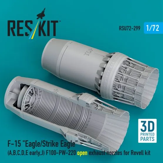 F-15 open exhaust nozzles for Revell 1:72