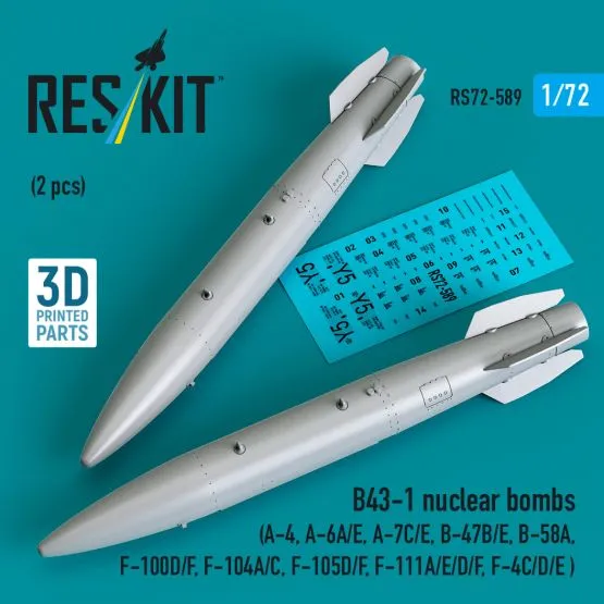 B43-1 nuclear bombs 1:72 B43-1 nuclear bombs 1:72