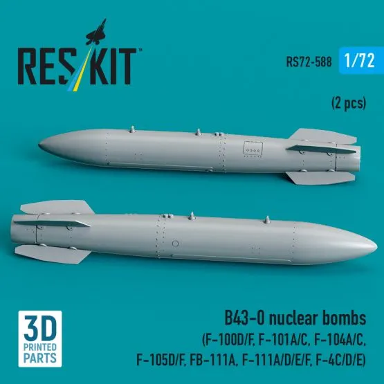 B43-0 nuclear bombs 1:72