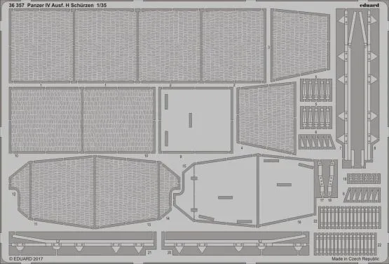 Panzer IV Ausf. H schürzen 1:35
