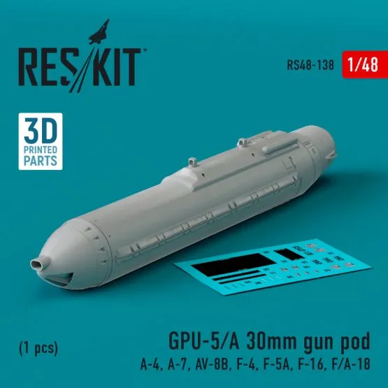 GPU-5/A 30mm gun pod 1:48