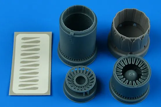 F-16CJ block 50 exhaust nozzle - opened (Tamiya) 1:72