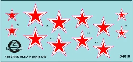 Yak-9 VVS RKKA insignia 1:48