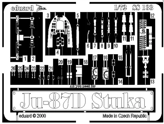 Ju 87D Stuka P.E. for Italeri - Zoom 1:72