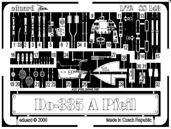 Do 335A Pfeil P.E. for Dragon/ Revell - Zoom 1:72