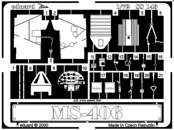 MS-406 P.E. für Hasegawa - Zoom 1:72