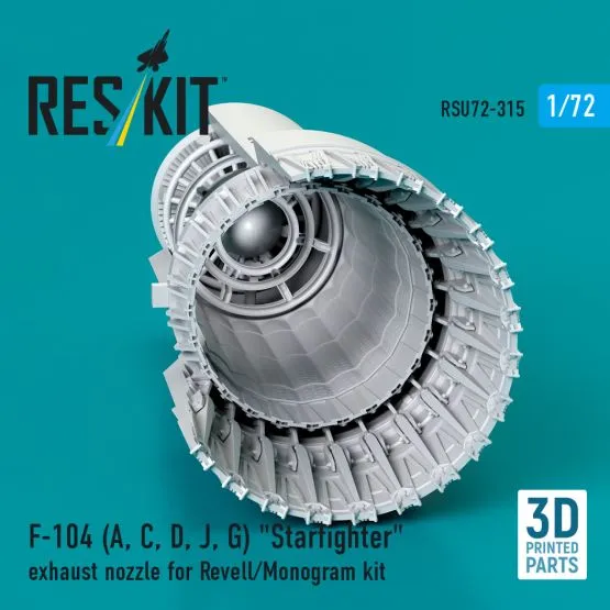 F-104 (A, C, D, J, G) exhaust nozzle for Revell 1:72