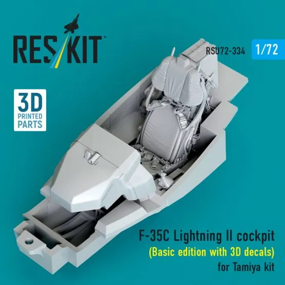 F-35C Lightning II cockpit (w/3D decals) for Tamiya 1:72
