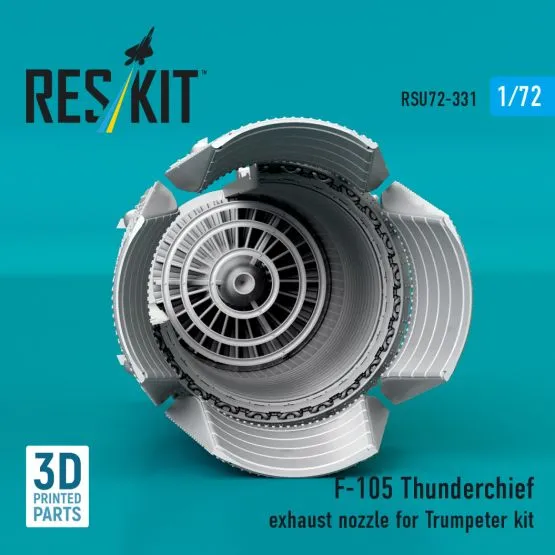 F-105 Thunderchief exhaust nozzle for Trumpeter 1:72