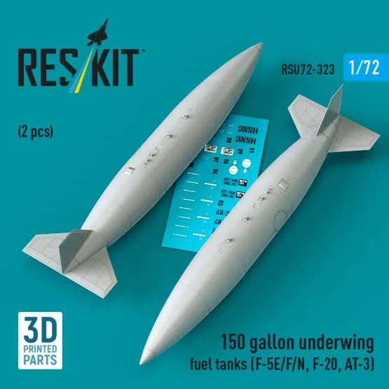 150 gallon underwing fuel tanks (F-5E/F/N, F-20, AT-3) 1:72