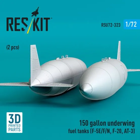 150 gallon underwing fuel tanks (F-5E/F/N, F-20, AT-3) 1:72