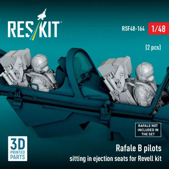 Rafale B pilots sitting in ejection seats (Revell) 1:48