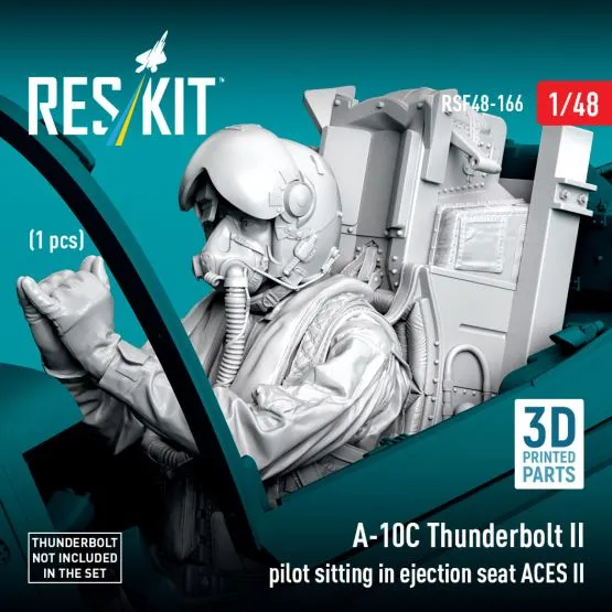 A-10C Thunderbolt II pilot sitting in ejection seat 1:48