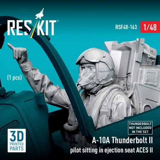 A-10A Thunderbolt II pilot sitting in ejection seat 1:48