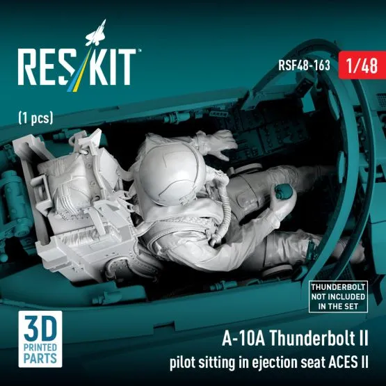 A-10A Thunderbolt II pilot sitting in ejection seat 1:48