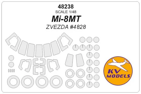 Mi-8MT mask for Zvezda 1:48