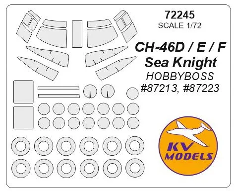 CH-46D / E / F Sea Knight mask for Hobby Boss 1:72