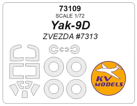 Yak-9D mask for Zvezda 1:72
