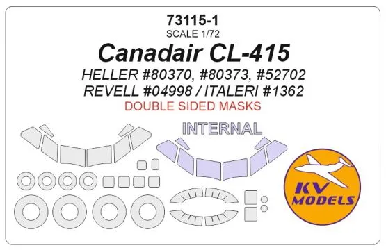 Canadair CL-415 mask (Double sided) for Heller 1:72
