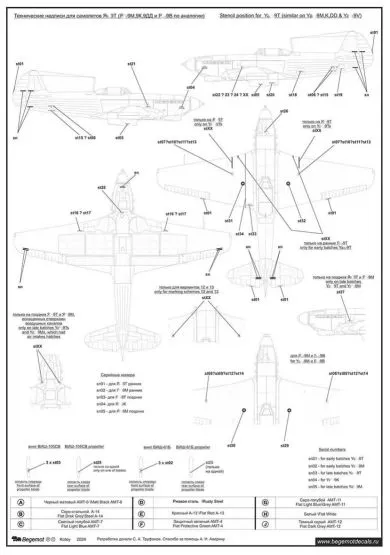 Yakovlev Yak-9T decals 1:32