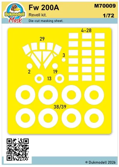 Fw 200A mask for Revell 1:72