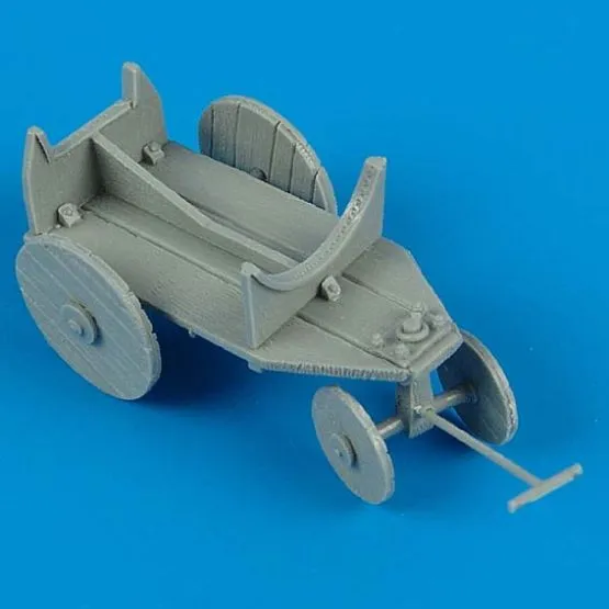 German WWII support cart for external fuel tank 1:48